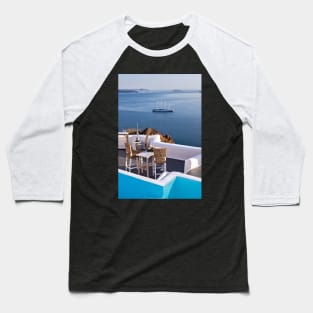 Have a seat in Oia - Santorini island Baseball T-Shirt